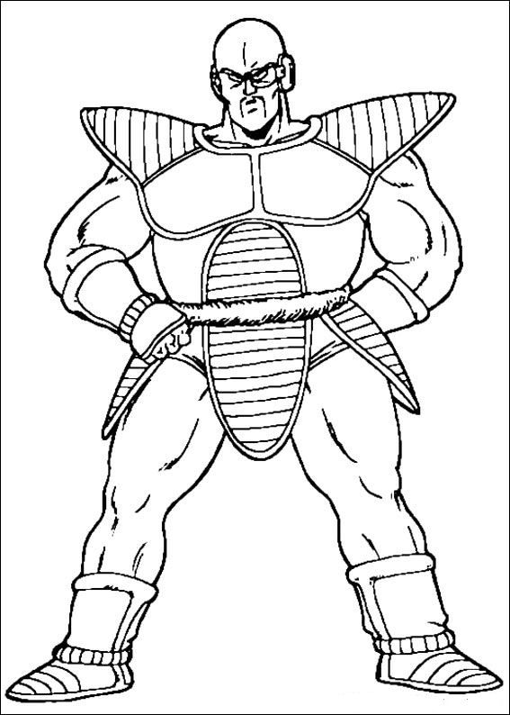 Plansa de colorat cu Dragon Ball Z 22 15